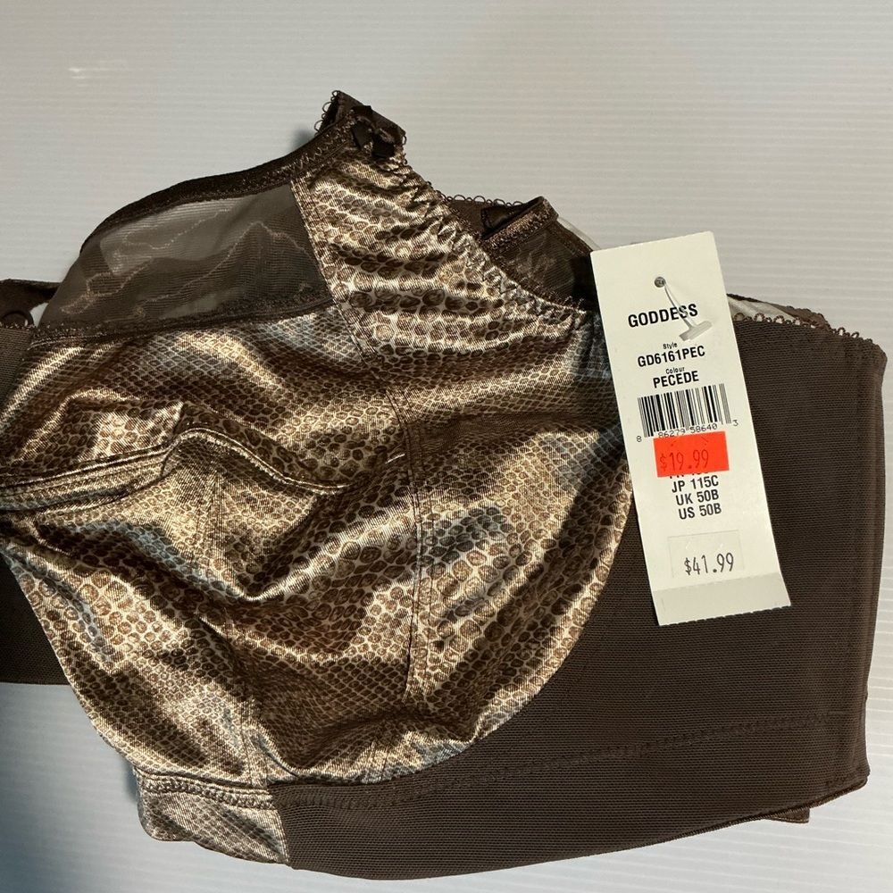 Goddess‎ Shimmering Brown and Gold Lingerie 50B